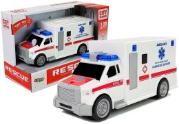 Ambulans z napędem frykcyjnym biały