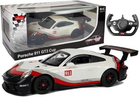 Auto R/C Porsche 911 GT3 CUP Rastar 1:14 białe Auto R/C Porsche 911 GT3 CUP Rastar 1:14 białe