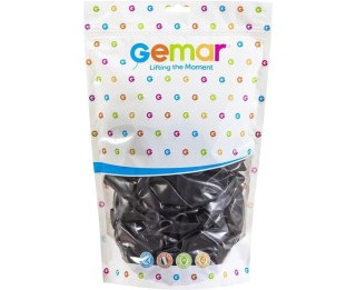 Balony Gemar metaliczne czarne 33cm 50szt