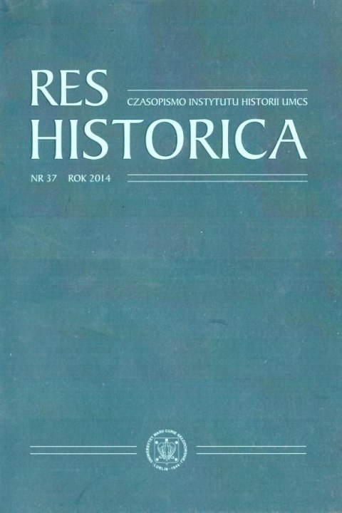 Res Historica T.37 Res Historica T.37