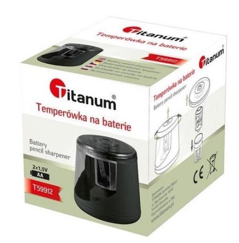 Temperówka elektryczna na baterie czarna Temperówka elektryczna na baterie czarna