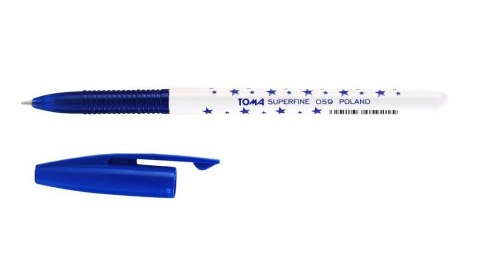 Długopis Superfine 0,5mm nieb. (20szt) TOMA Długopis Superfine 0,5mm nieb. (20szt) TOMA