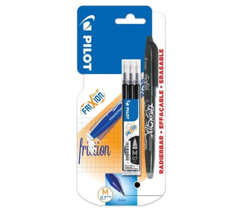 Pióro kulk. FriXion czarny 0.7 + wkłady PILOT Pióro kulk. FriXion czarny 0.7 + wkłady PILOT
