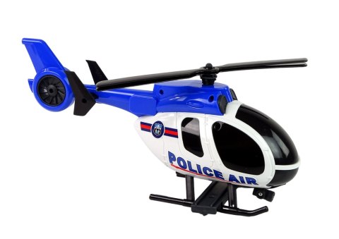 Zestaw Pojazdów Helikopter Auto Policja Dźwięk Niebieskie Zestaw Pojazdów Helikopter Auto Policja Dźwięk Niebieskie