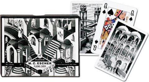 Karty standard "Escher, W górę i w dół" PIATNIK