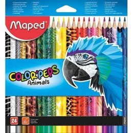 Kredki Colorpeps Animals 24 kolory MAPED