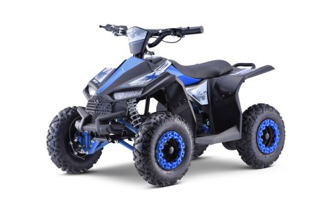 Quad HIPERFECT na akumulator Niebieski 35km/h + Silnik bezszczotkowy 1000W + Koła pompowane + Regulacja siedzenia Quad HIPERFECT na akumulator Niebieski 35km/h + Silnik bezszczotkowy 1000W + Koła pompowane + Regulacja siedzenia