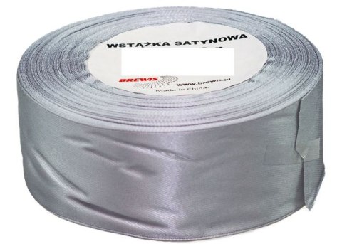 Wstążka satynowa BREWIS 50mm/32mm kolor 36 srebrny Wstążka satynowa BREWIS 50mm/32mm kolor 36 srebrny
