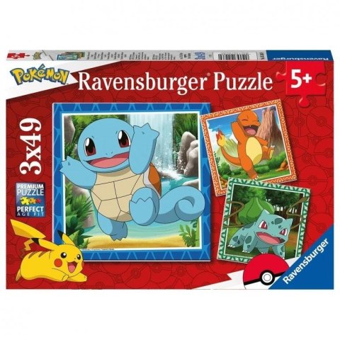 Puzzle dla dzieci 3x49 Pokemony Puzzle dla dzieci 3x49 Pokemony