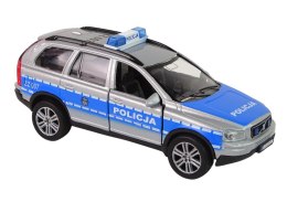 Metalowe Autko Volvo XC90 Policja Dźwięk Światła HKG002