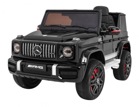 Mercedes AMG G63 dla dzieci Lakier Czarny + Pilot + MP3 LED + Wolny Start + EVA + Pasy Mercedes AMG G63 dla dzieci Lakier Czarny + Pilot + MP3 LED + Wolny Start + EVA + Pasy