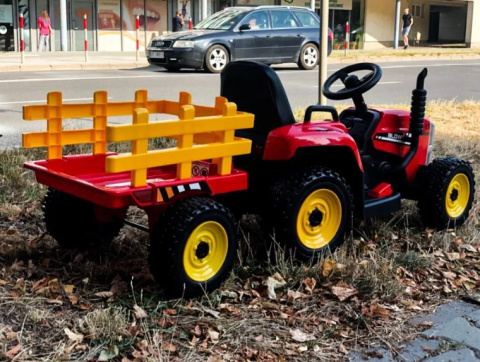 SUPER TRAKTOR BLOW - NA AKUMULATOR Z PRZYCZEPĄ, MIĘKKIE KOŁA, MIEKKIE SIEDZENIE, PILOT/XMX611 SUPER TRAKTOR BLOW - NA AKUMULATOR Z PRZYCZEPĄ, MIĘKKIE KOŁA, MIEKKIE SIEDZENIE, PILOT/XMX611