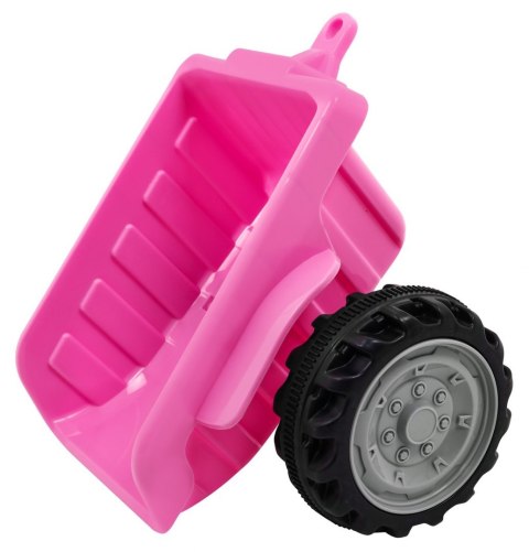 Traktor z Przyczepą Różowy Traktor z Przyczepą Różowy