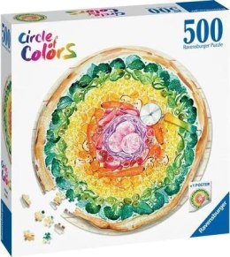 Puzzle 500 Paleta kolorów: pizza