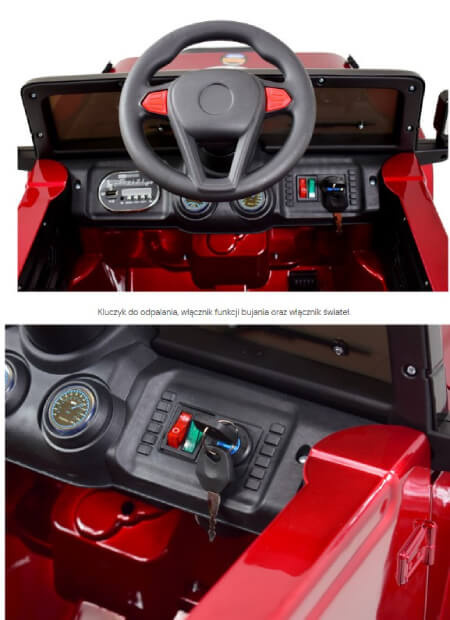 Auto na Akumulator Jeep BRD-7588 Czerwony Auto na Akumulator Jeep BRD-7588 Czerwony