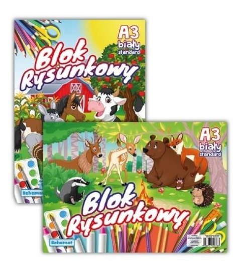 Blok rysunkowy A3/20K 80g (10szt) Blok rysunkowy A3/20K 80g (10szt)