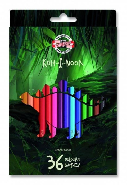 Kredki 3595 Dino 36kolorów Kredki 3595 Dino 36kolorów
