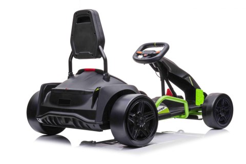 Gokart Fast 3 Drift na akumulator dla dzieci Czarny + Funkcja driftu + Silniki 2x150W + Radio LED + Pasy Gokart Fast 3 Drift na akumulator dla dzieci Czarny + Funkcja driftu + Silniki 2x150W + Radio LED + Pasy