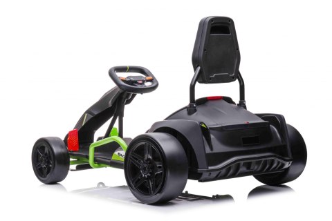 Gokart Fast 3 Drift na akumulator dla dzieci Czarny + Funkcja driftu + Silniki 2x150W + Radio LED + Pasy Gokart Fast 3 Drift na akumulator dla dzieci Czarny + Funkcja driftu + Silniki 2x150W + Radio LED + Pasy