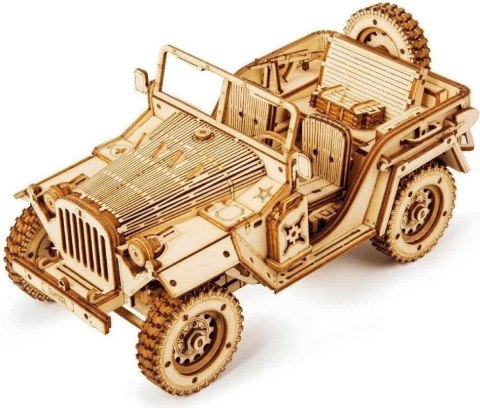 Puzzle Drewniane 3D Jeep Wojskowy Puzzle Drewniane 3D Jeep Wojskowy