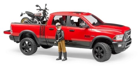 Auto Dodge RAM 2500 Power Wagon z motocyklem Auto Dodge RAM 2500 Power Wagon z motocyklem