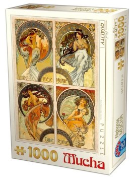 Puzzle 1000 Alfons Mucha, Artystki