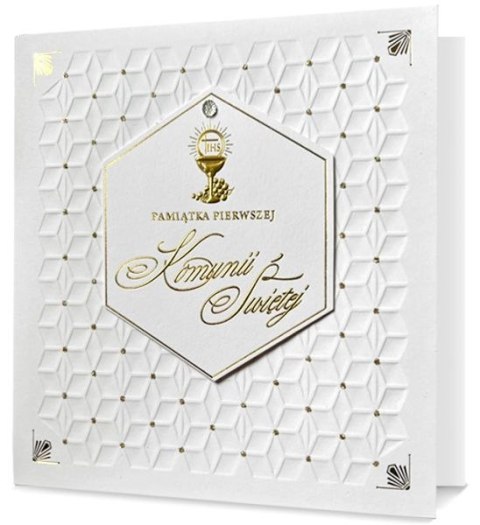 Kartki karnet XXL 19x19cm UK-GOLD-20