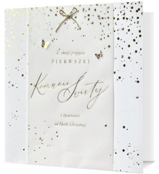 Kartki karnet XXL 19x19cm UK-SILVER-21