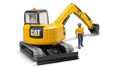 Minikoparka CAT z figurką robotnika