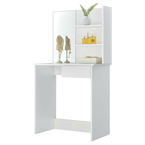 Toaletka kosmetyczna nowoczesna duże lustro półki ModernHome Toaletka kosmetyczna nowoczesna duże lustro półki ModernHome