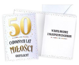 Karnet Rocznica ślubu 50