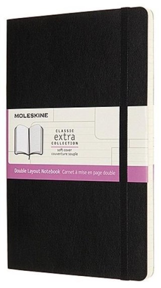 Notes L 13x21cm linia/ gładki 192K BR czarny