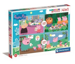 Puzzle 4w1 Super Kolor Peppa Pig
