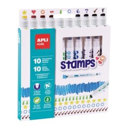 Flamastry Kids stamps 10szt MIX