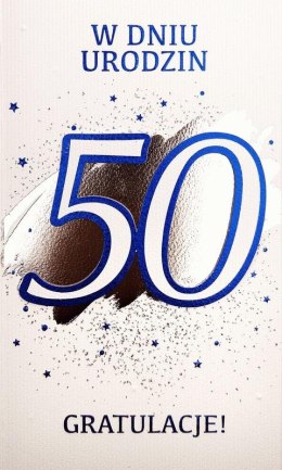 Karnet Urodziny 50