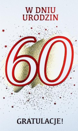 Karnet Urodziny 60