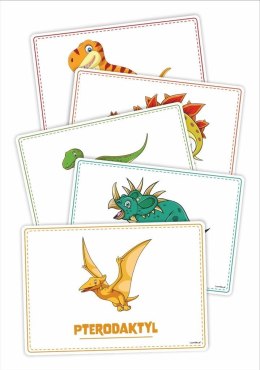 Plansze edukacyjne A4 - Dinozaury 10 kart