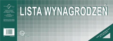 Lista wynagrodzeń 1/2 A3 Lista wynagrodzeń 1/2 A3