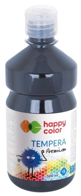 Farba tempera Premium 500ml czarna HAPPY COLOR