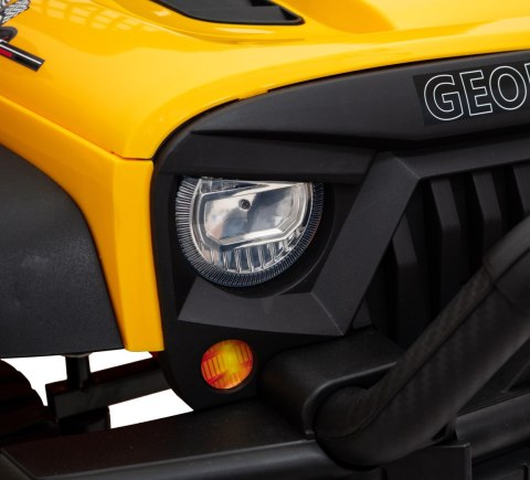 Autko terenowe Geoland Power dla 2 dzieci Żółty + Pilot + Silniki 2x200W + Bagażnik + Radio MP3 + LED Autko terenowe Geoland Power dla 2 dzieci Żółty + Pilot + Silniki 2x200W + Bagażnik + Radio MP3 + LED
