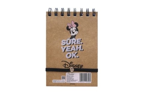 KOŁONOTES A6/96k. Kratka ZAMYKANY NA GUMKĘ / MINNIE MOUSE KRAFT LINER KOŁONOTES A6/96k. Kratka ZAMYKANY NA GUMKĘ / MINNIE MOUSE KRAFT LINER