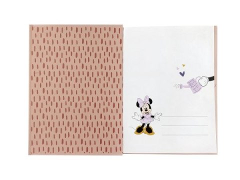 PAMIĘTNIK Z ZAKŁADKĄ I DŁUGOPISEM ZAMYKANY NA GUMKĘ / MINNIE MOUSE PAMIĘTNIK Z ZAKŁADKĄ I DŁUGOPISEM ZAMYKANY NA GUMKĘ / MINNIE MOUSE