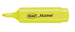 Zakreślacz Mistral Pastel żółty (10szt) TOMA
