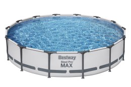 Bestway 56595 Basen stelażowy Steel Pro Max okrągły z pompą filtracyjną 4.27m x 84cm