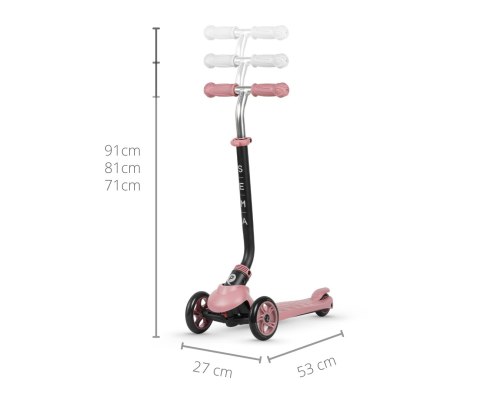Qplay Hulajnoga Sema 3w1 Pink Qplay Hulajnoga Sema 3w1 Pink