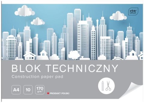 Blok techniczny A4 10k. INTERDRUK 170g Blok techniczny A4 10k. INTERDRUK 170g