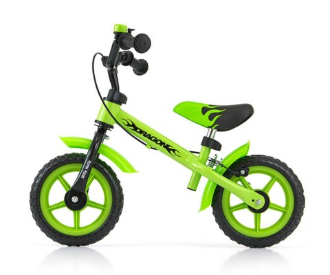 Rowerek biegowy Dragon z hamulcem green Rowerek biegowy Dragon z hamulcem green