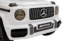 Mercedes AMG G63 dla dzieci Biały + Pilot + MP3 LED + Wolny Start + EVA + Pasy