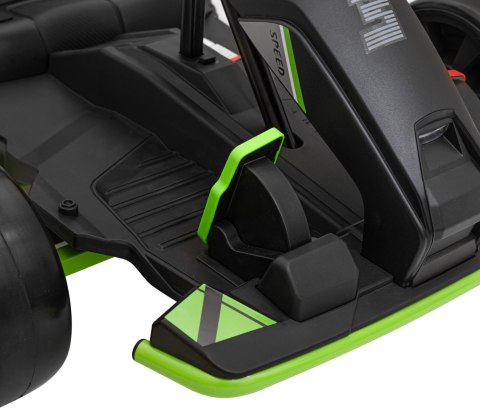 Gokart Fast 3 Drift na akumulator dla dzieci Czarny + Funkcja driftu + Silniki 2x150W + Radio LED + Pasy Gokart Fast 3 Drift na akumulator dla dzieci Czarny + Funkcja driftu + Silniki 2x150W + Radio LED + Pasy