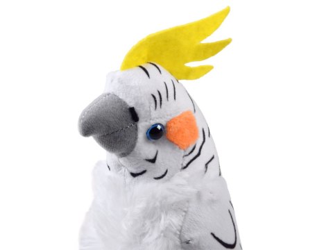 Maskotka Papuga biała nimfa 17cm 13574 Maskotka Papuga biała nimfa 17cm 13574